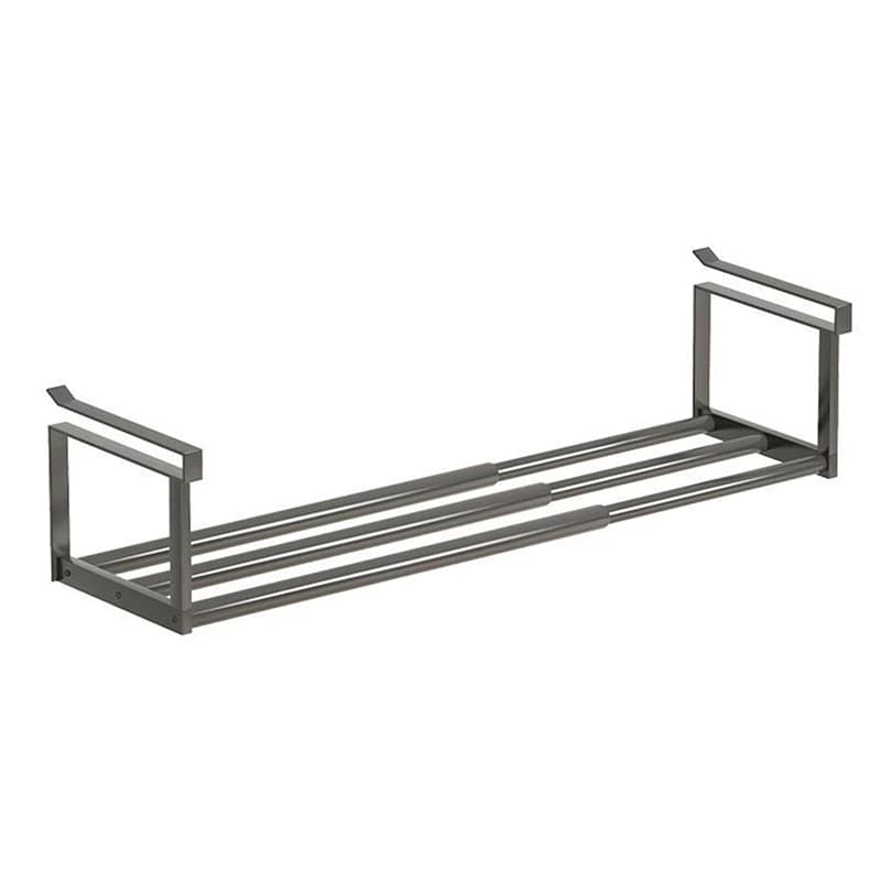 Regulowany organizer na buty do szafki – półka na obuwie z koszykiem, oszczędność miejsca